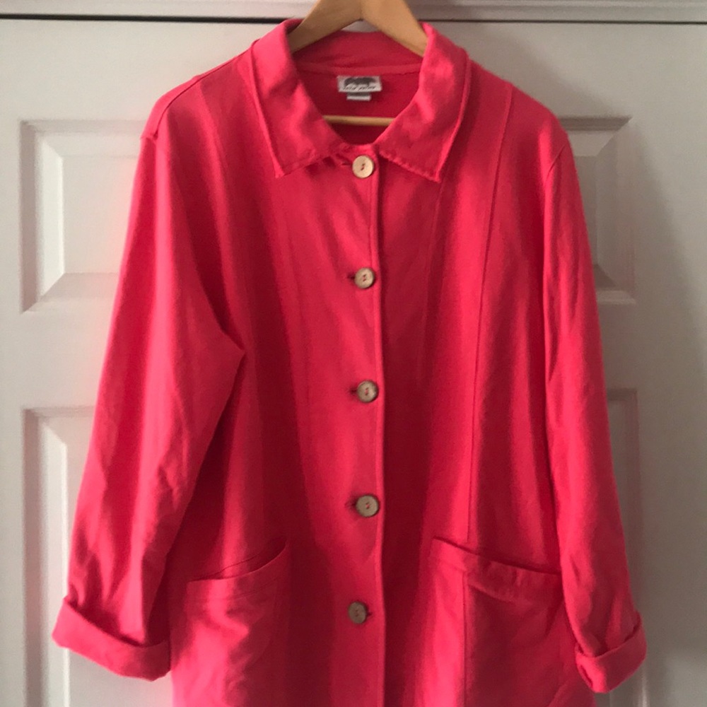 Wild Palms button front size XL knit jacket $15